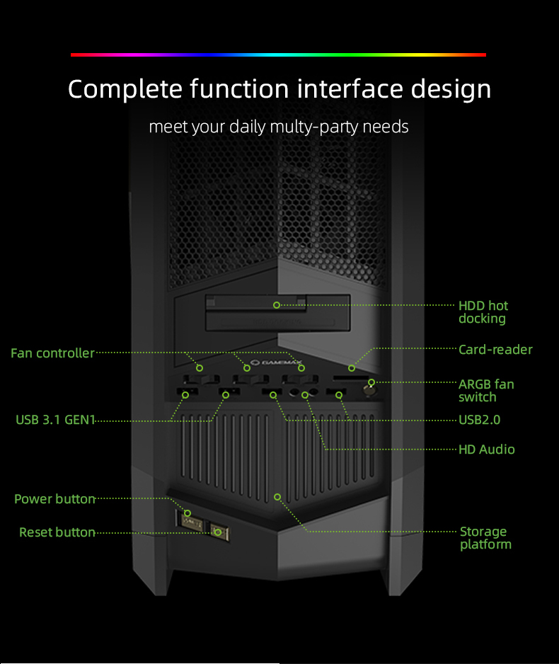 Gamemax Dragon Knight Gaming case
